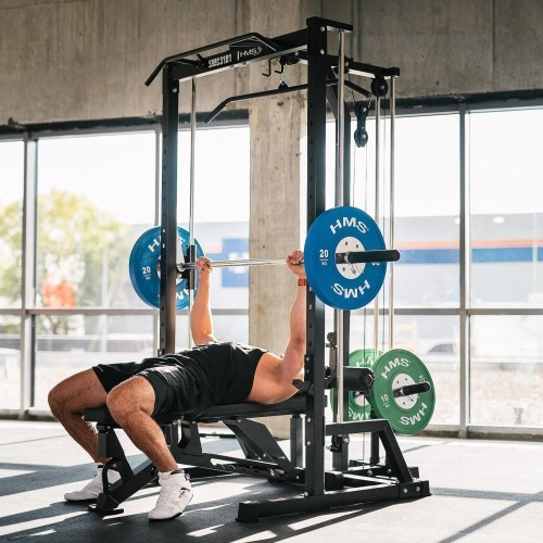 SMITH MACHINE WITH PLATE-LOADED CABLE SYSTEM SWC3101 SEMI COMMERCIAL HMS