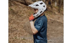 FORCE Drop Downhill Helmet, size L-XL (58-61 cm), white/grey