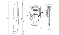 Knife Ruike Jager F118, Olive 