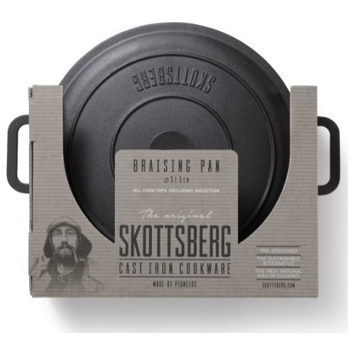 Čuguna katls ar vāku Skottsberg skillet 3l
