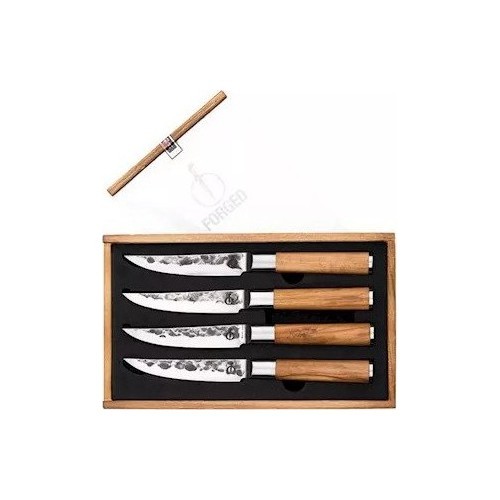 Forged Olive steak knife set