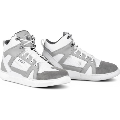 Motociklistu zābaki W-TEC Arimes - Grey/White
