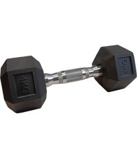 Sešstūra hanteles inSPORTline Hexsteel 4 kg