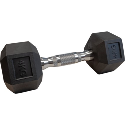 Sešstūra hantele inSPORTline Hexsteel 4 kg