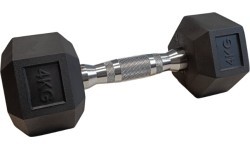 Sešstūra hantele inSPORTline Hexsteel 4 kg
