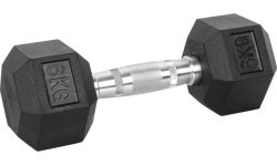 Sešstūra hantele inSPORTline Hexsteel 6 kg
