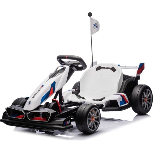 BMW kartings ar drifta funkciju, balts