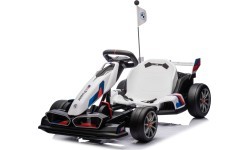 BMW kartings ar drifta funkciju, balts