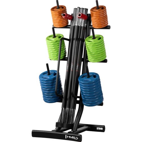 STR40 WEIGHT AND BARBELL TRAINING PUMP RACK COMMERCIAL HMS