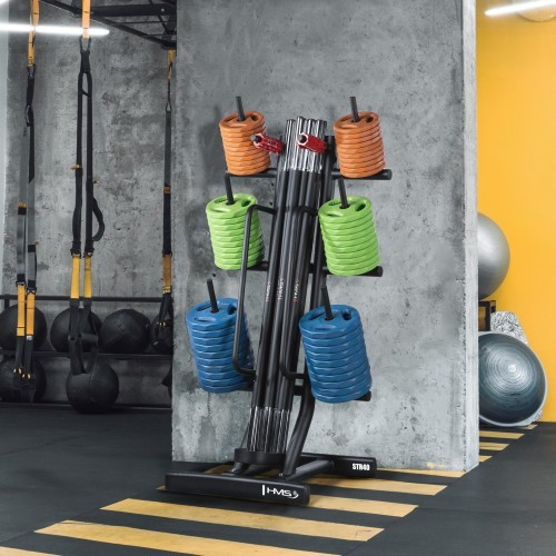 STR40 WEIGHT AND BARBELL TRAINING PUMP RACK COMMERCIAL HMS