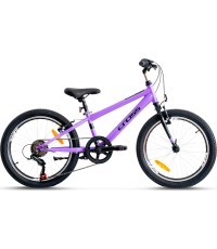 Детский велосипед CROSS Harmony 20", 6 скоростей, размер 10" (25 см), фиолетовый