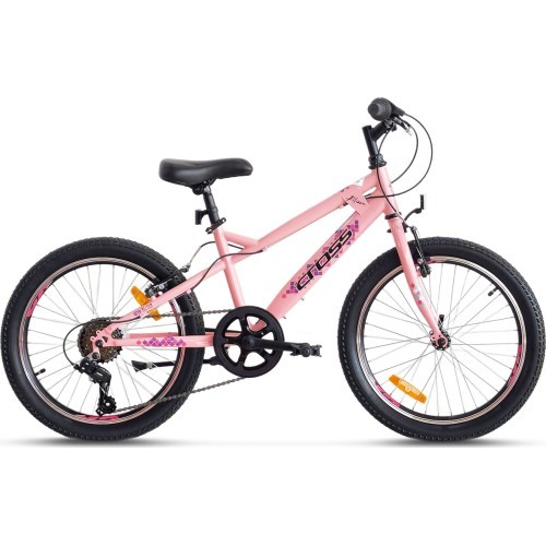 Velosipēds CROSS Alissa SP 20" // 7 ātrumi, izmērs 10" (25 cm), rozā