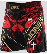 Men's UFC Unrivaled by Venum Red Jon Jones Short Fit Fight Short
