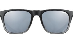 Uvex lgl 42 glasses black transparent / mirror silver