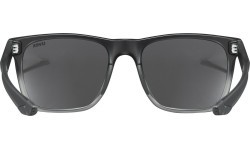 Uvex lgl 42 glasses black transparent / mirror silver