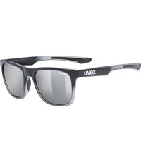 Brilles Uvex lgl 42 black transparent / mirror silver