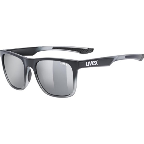 Brilles Uvex lgl 42 black transparent / mirror silver