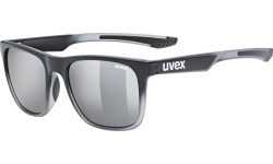 Uvex lgl 42 glasses black transparent / mirror silver
