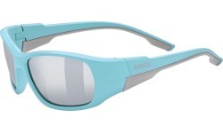 Uvex sportstyle 514 glasses, light blue / mirror silver