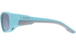 Uvex sportstyle 514 glasses, light blue / mirror silver
