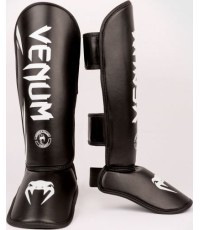 Venum Challenger bērnu apakšstilbu aizsargi - melni/balti