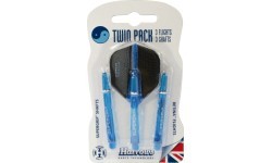 Šautriņu kātiņu un spārniņu komplekts Harrows Twin Pack Medium - Aqua