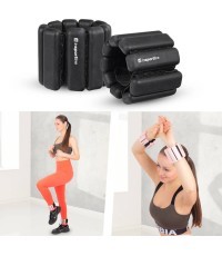 Ankle & Wrist Weights inSPORTline Brace 2 x 1.5 kg - Black