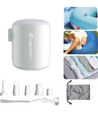 Multifunctional Mini Pump w/ Light inSPORTline Karlston - White