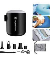 Multifunctional Mini Pump w/ Light inSPORTline Karlston - Black
