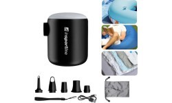 Multifunctional Mini Pump w/ Light inSPORTline Karlston - Black