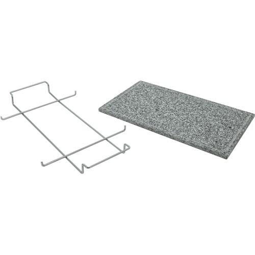 Grilovací deska žulová GRANIT XL s drážkou a držákem 50x30x1,65cm