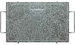 Grilovací deska žulová GRANIT XL s drážkou a držákem 50x30x1,65cm