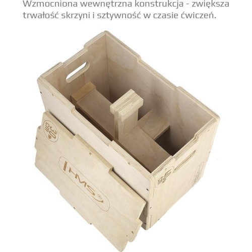 Pliometriskā kaste DSC04 50x40x30 cm HMS