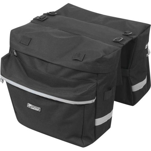 Velosipēda bagāžnieka soma FORCE Double 2x10l (melna)