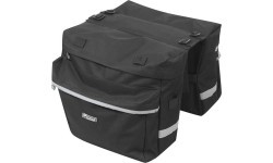 Сумка на багажник велосипеда FORCE Double 2x10l (чёрная)