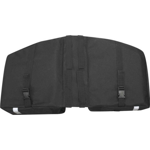 Velosipēda bagāžnieka soma FORCE Double 2x10l (melna)