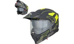 Мотошлем-трансформер 3 в 1 W-TEC Neovu Graphic - Black-Fluo