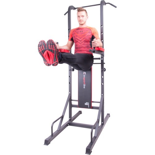 Комплект цементных гантелей со станцией для отжиманий inSPORTline CEM 180 + 40 см/30 мм, 80 кг