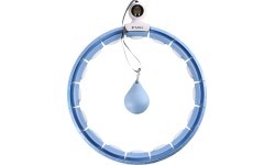 SET HULA HOOP MAGNETIC BLUE HHM15 WITH WEIGHT + COUNTER HMS + WAIST SUPPORT BR163 RED