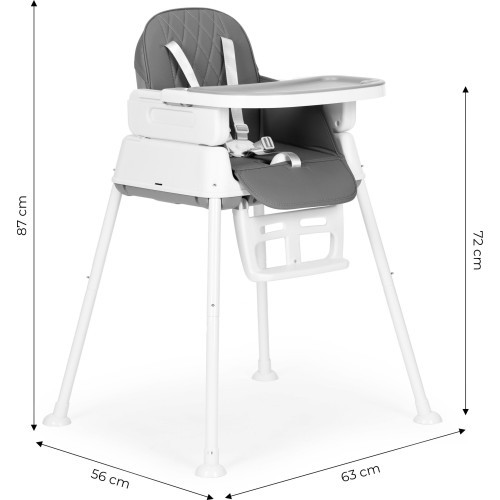 ECOTOYS salokāms bērnu barošanas krēsls 3-in-1
