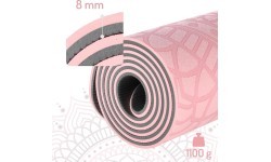 Коврик для йоги YM10 TPE светло-розовый HMS