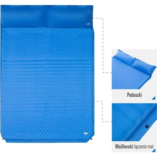 NC4060 DOUBLE SELF-INFLATING MAT WITH PILLOW NILS CAMP