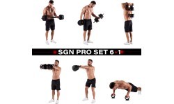 6 vienā svaru komplekts SGN120 PRO 20 kg HMS