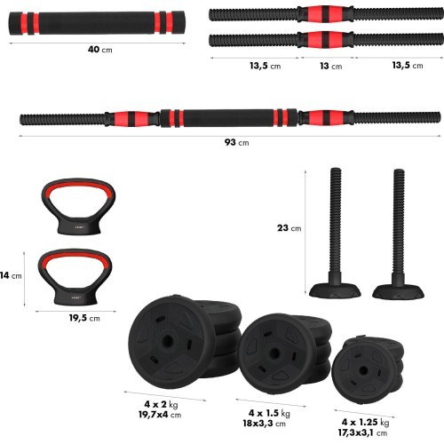 SGN120 PRO SET 6IN1 WEIGHT SET 20KG HMS