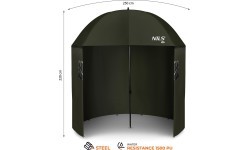 NC4702 PARASOL WĘDKARSKI Z BOCZNĄ OSŁONĄ NILS CAMP