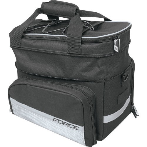 FORCE Large rear rack bag, 20 l, black