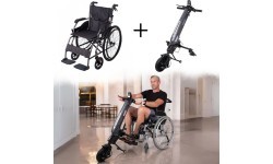 Lightweight Foldable Mechanical Wheelchair w/ Oppatia Drive inSPORTline Jakesully