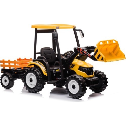 MEGA D68 traktors ar piekabi, dzeltens