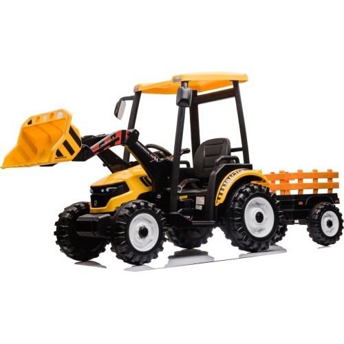 MEGA D68 traktors ar piekabi, dzeltens