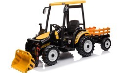 MEGA D68 Tractor Vehicle With Trailer Yellow